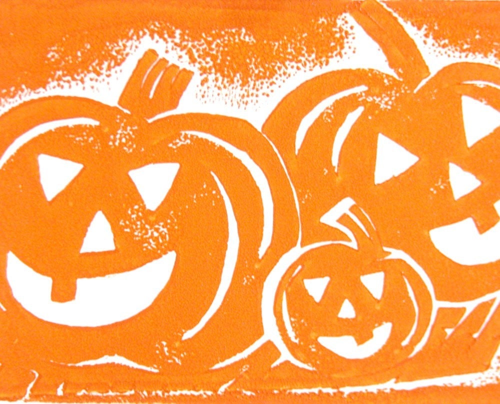 Halloween Pumpkin Fine Art Print Greeting Card Holiday Cheer