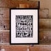 You are Braver than you Believe TYPOGRAPHY POSTER Handmade Letterpress Black and White