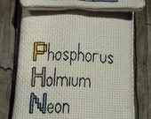 Elements Phone Case Periodic Table Cross Stitch and Sewing Pattern PDF