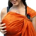 RESERVED - Silk Ring Sling Baby Carrier Earthy Orange Dupioni Silk Pleated - Special Order