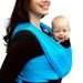 RESERVED - Baby Carrier Wrap Woven Cotton Gauze Maternity Wrap Turquoise BabyEtte - Non-Stretchy - Made to Order