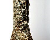 Wild snakeskin and velvet gloves