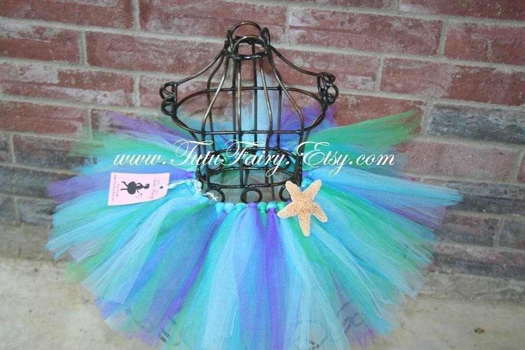 On SALE. Mermaid Tutu Skirt. STARFISH INCLUDED.. Newborn-5t. 10% off today only