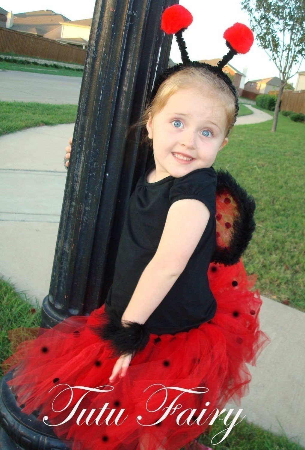Ladybug Tutu Costume. Newborn-5t. 3 piece set.