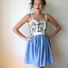RESERVED Berry Print Mini Dress Sz S Rusty Cuts