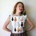 Striped Vintage Cat Dress Sz L