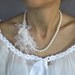 Bridal Pearl Necklace: Stylish Pearl Bead Choker, Bridesmaids Gifts. Handmade