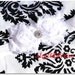 Newborn Baby Headband Toddler Headband- Double Frayed Shabby Chiffon Rosette Flower Headband