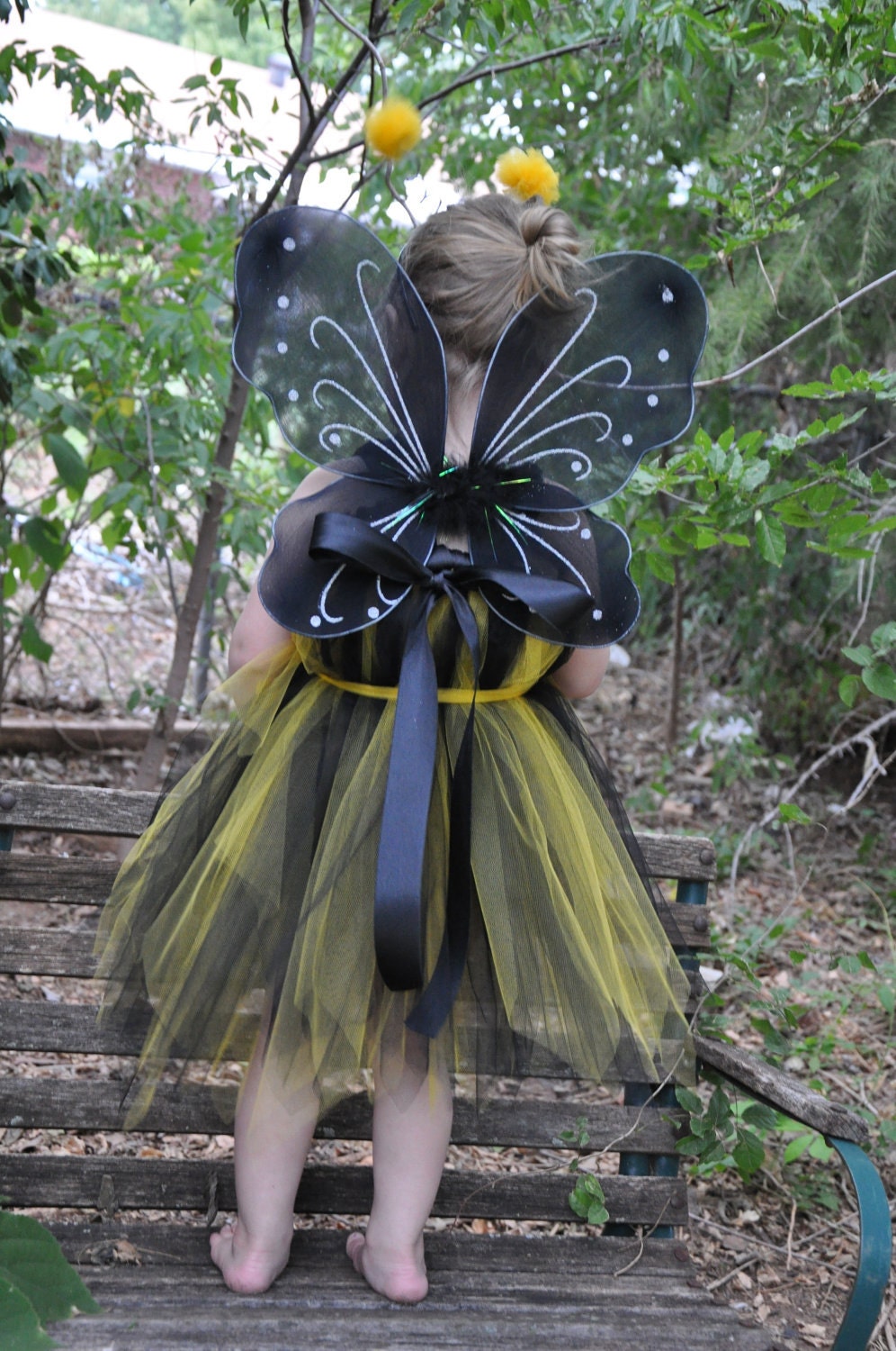 Bumble Bee Tutu Dress Costume 12M-5T Great for Halloween Birthdays or Portraits