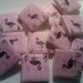 Handpainted mosaic tile - Flamingo