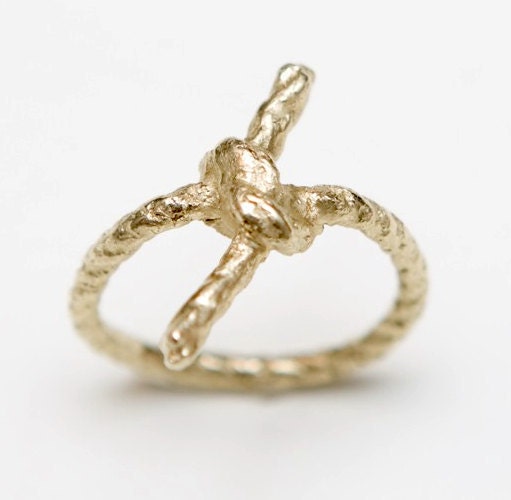Gold Vermeil Forget Me Knot Ring