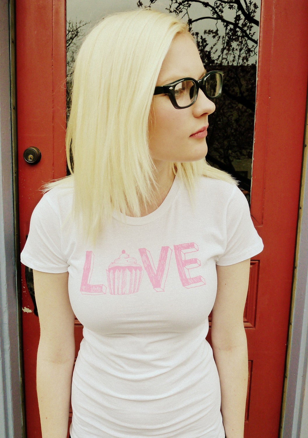PINK LOVE tee. Womens S.special price