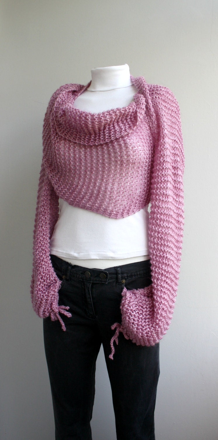FREE Shipping Pink Bolero Scarf Shawl Neckwarmer Mothers day gift For Women For Girl Friend