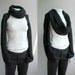 FREE Shipping Long Sleeve Charcoal Bolero Scarf Shawl Neckwarmer Mothers Day Gift Under 100 for Women for her