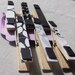 Set of 6 Black and White Magnetic Decorative Clips