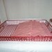 Red Wire Farmhouse Basket with Napkins