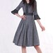 Grey linen dress (MM03)