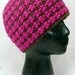 CROCHET HAT PATTERN - Reversible Houndstooth Beanie