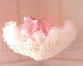 Pettiskirt Vintage Pink Ivory -by Cheeky Chic Baby