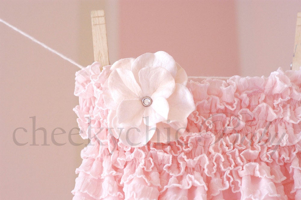 Ruffle Romper VINTAGE PINK - by Cheeky Chic Baby