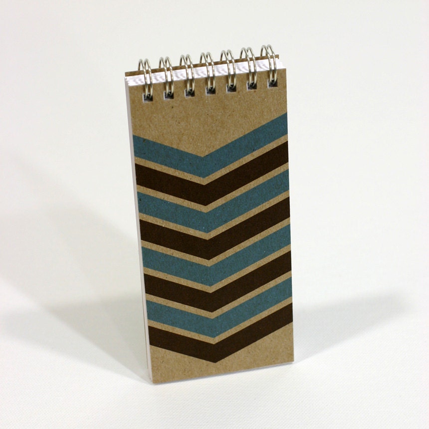 blue chevron notebook