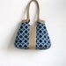 Custom order for Yoges -  Blue carry on hobo bag