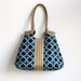Custom order for Yoges -  Blue carry on hobo bag