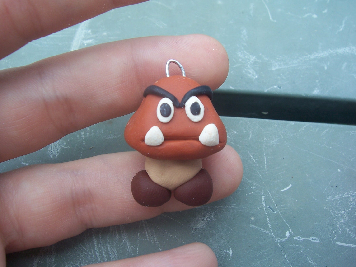 Mario Bros. Inspired Goomba Charm