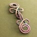 Reserved for Chris - Handmade Celtic knot German silver cardigan clasp with wrapped fresh water pearls