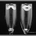 As seen in Wedding Style Magazine His and Hers Mustache and Lips Champagne Flutes by Jackglass on Etsy