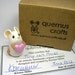 Tiny Valentine Love Mouse Ornament Sculpture Cake Topper Sold Individually