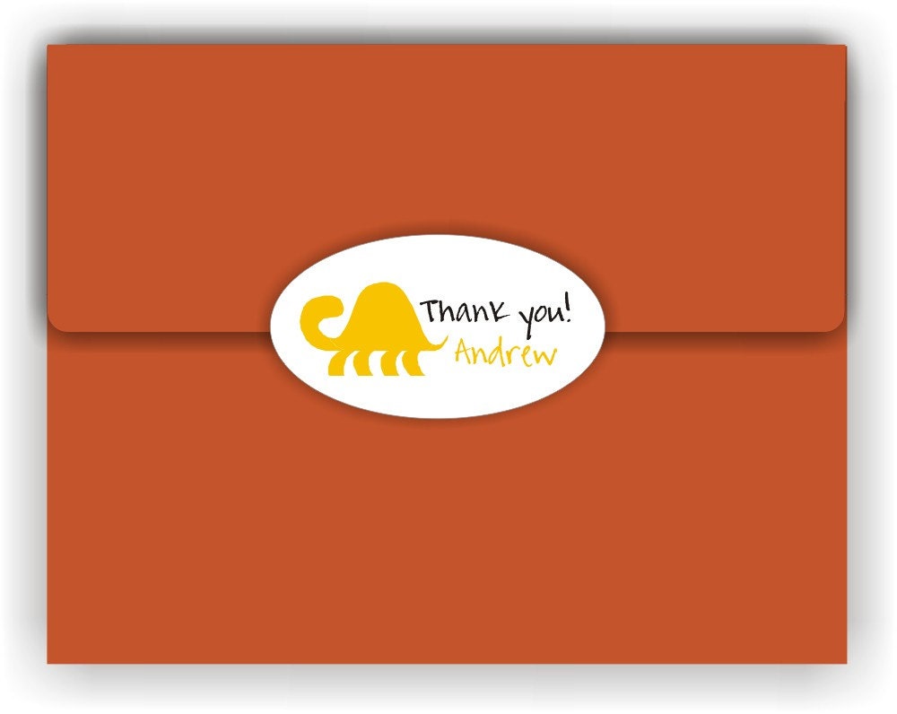 Animals Theme - 42 2.5x1.375inch Oval Stickers - Choose your design - Thank You - Birthday - Baby Shower - Personalized Il_570xn