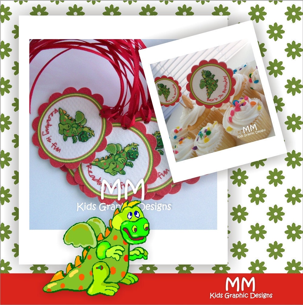 Dragon Theme - Birthday Custom Package - Set of 20 Il_570xn