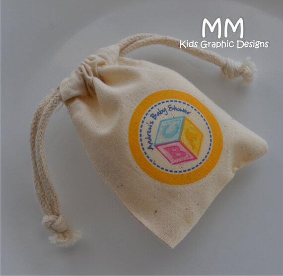 30 Muslin Favor Bags - 3x4inch - Birthday - Baby Shower - Thank You Il_570xn