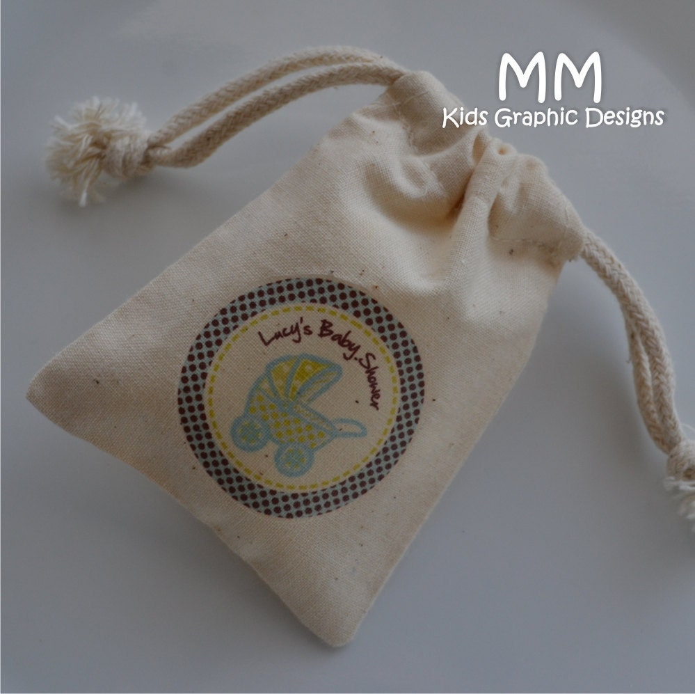 30 Muslin Favor Bags - 3x4inch - Birthday - Baby Shower - Thank You Il_570xn