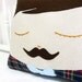 Moustache Man Cushion - Moustache George
