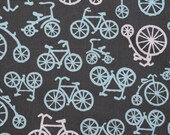Michael Miller Bicycles in Gray - Fat Quarter