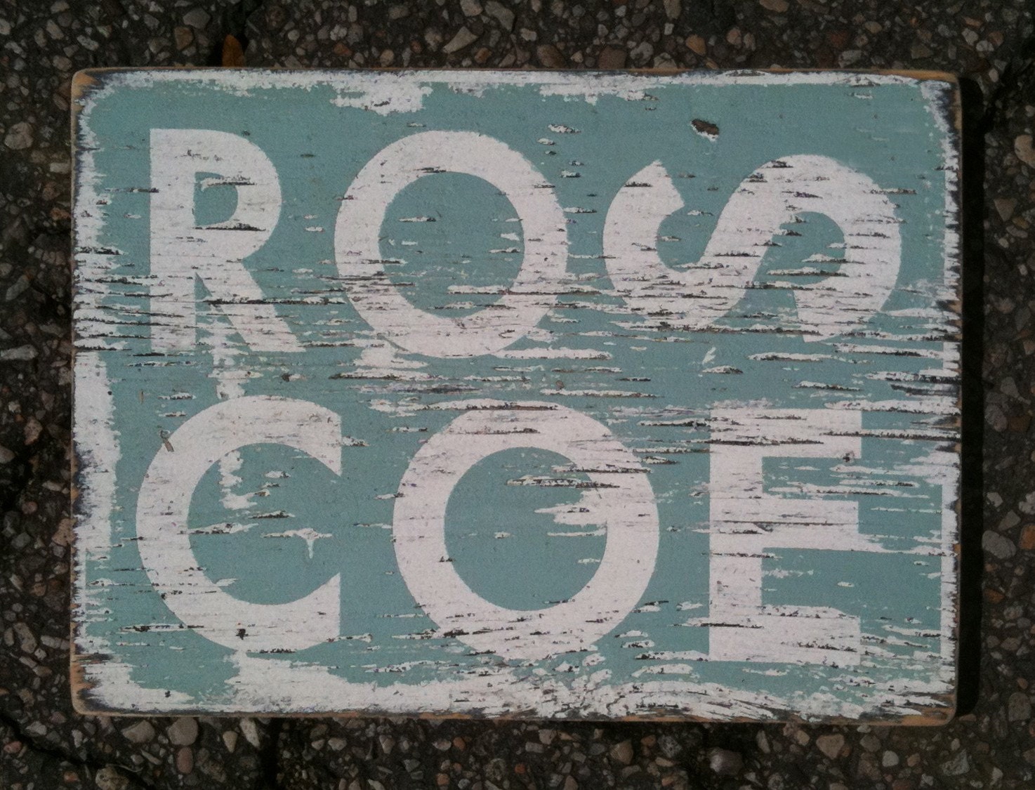 Modern Roscoe Neighborhood sign 10x9