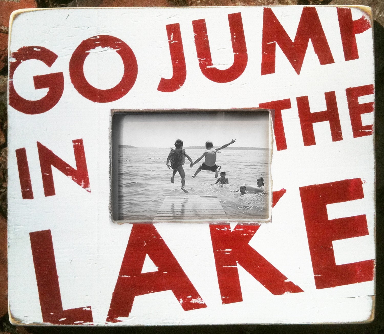 Go Jump in the Lake 5 x 7 Photo Frame