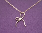 Forget Me Knot 14kt Gold Necklace