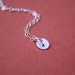 Mini Initial Necklace Sterling Silver
