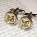 Cufflinks Typewriter Keys With Shift Lock & Back Space - Typewriter Jewelry By HauteKeys