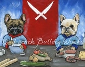 French Bulldog Bouledogue Francais Large Art Print from Original Painting by Dasha Goux