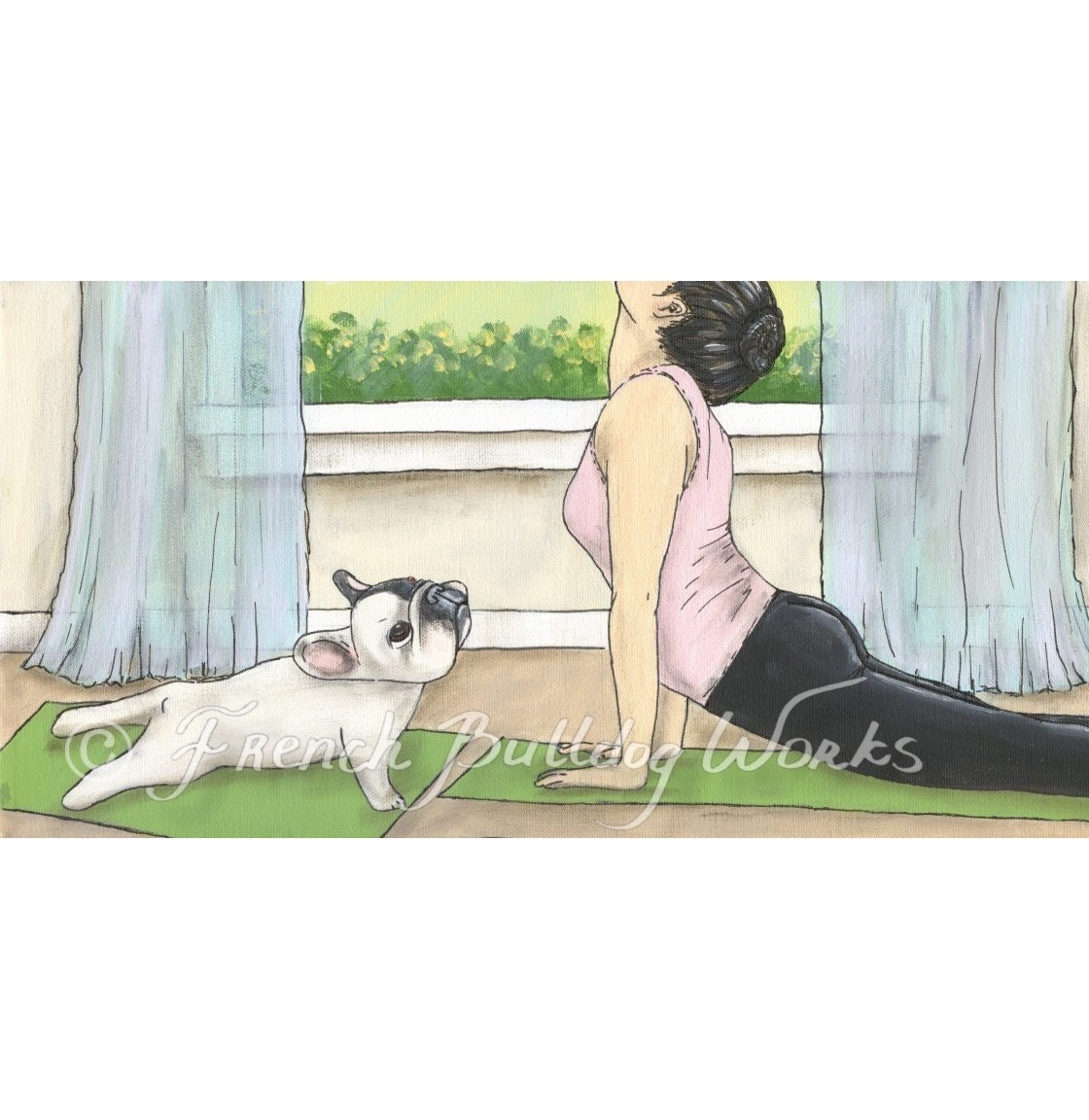 French Bulldog Print from Original Painting by Dasha Goux
