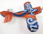 Soda Can Airplane, Recycled Aluminum Can, Sunkist Orange Soda