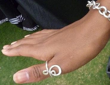 Sterling Silver Ring - Thumb Ring Style - One of a Kind