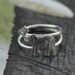 Sterling Silver Ring Elephant Trunk Up Good Luck