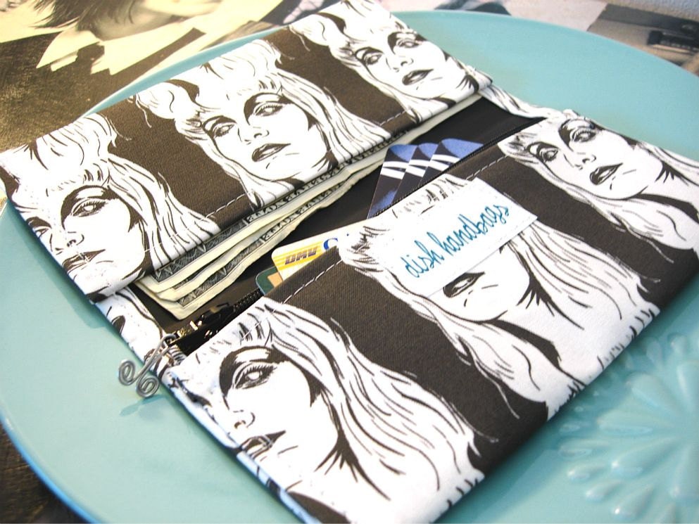 Gray Laura Palmer Twin Peaks Checkbook Cover
