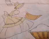 Vintage Hand Stitched Laundry Clothes Pin Bag