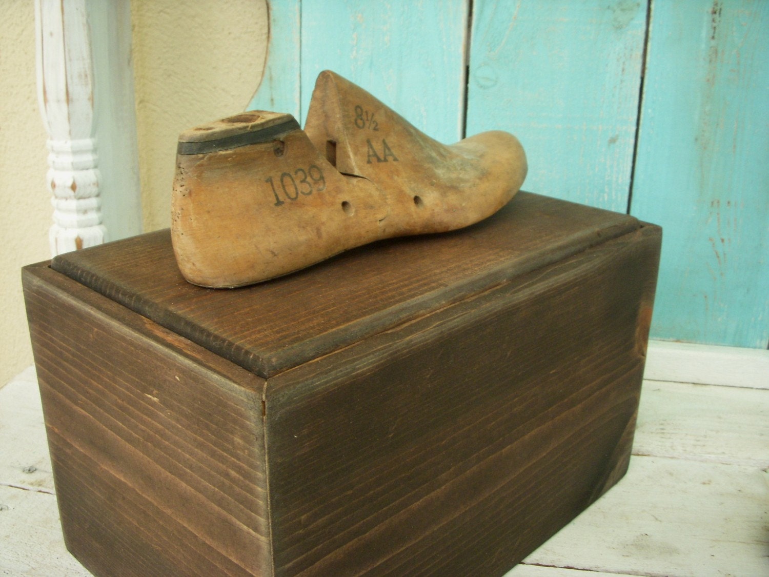 Wooden Box for Storage - Shoe Shine Box - Handcrafted